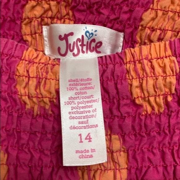 Justice Pink and Orange Skort - Picture 3 of 3
